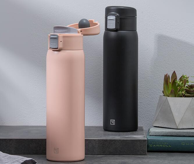 不銹鋼保溫杯便攜單手開杯子水杯370ML TX 不銹鋼保溫杯便攜單手開杯子水杯370ML TX